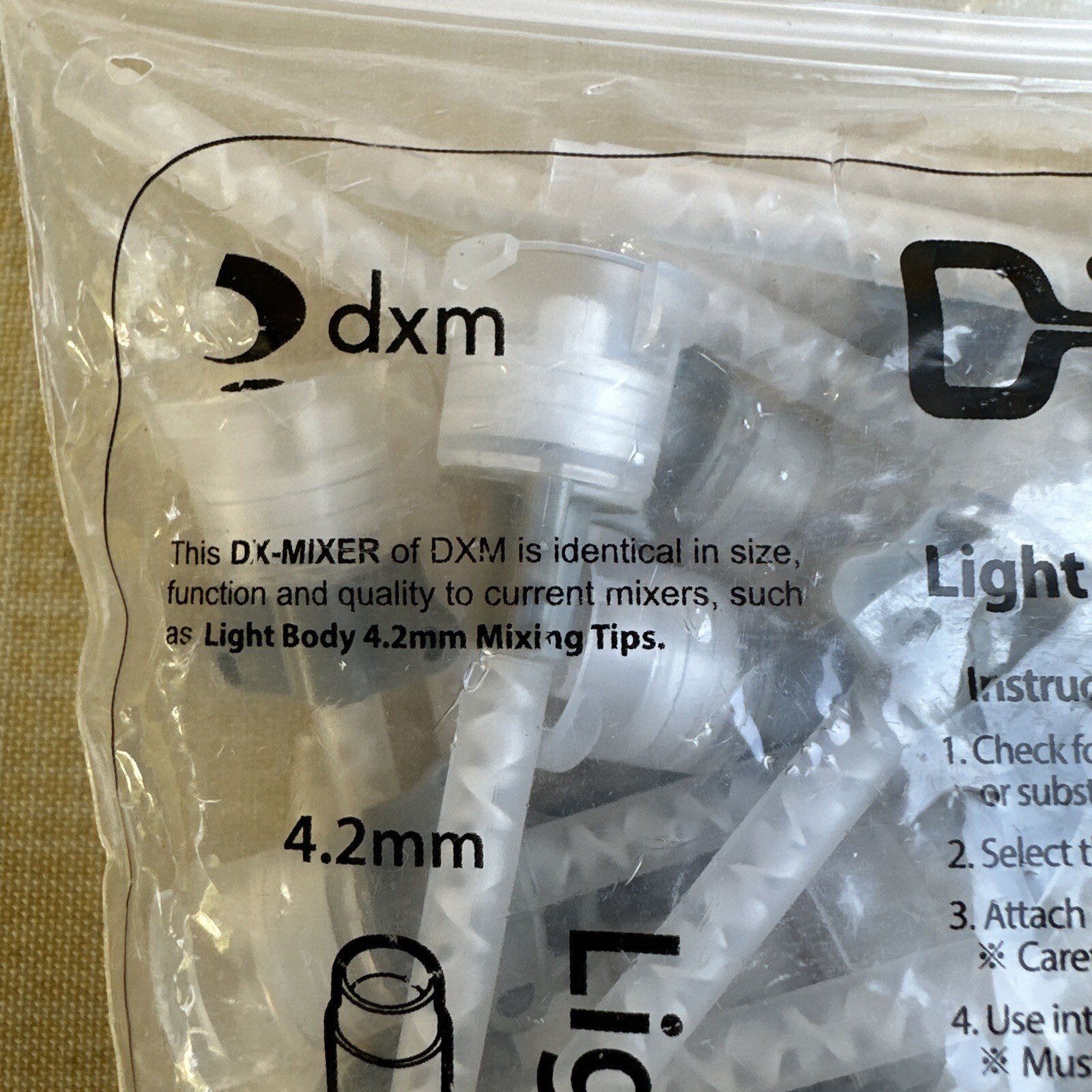 DX-Mixer HP Mixing Tips 4.2mm 48pcs/ PACK Dental Impression Light body 1:1 Ratio