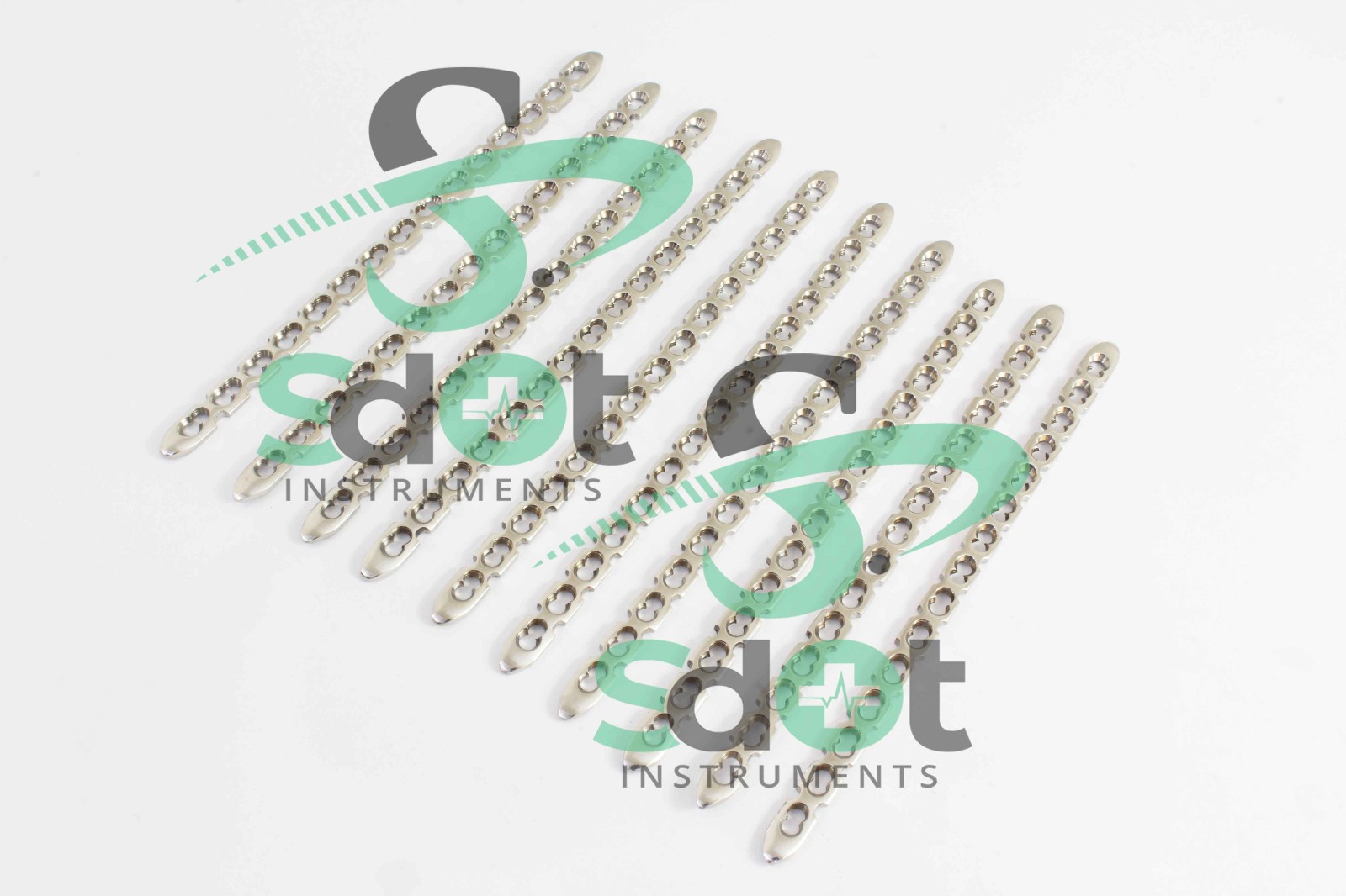 2.0mm LCP Reconstruction Plates Set of 10 PCs 316L Steel By SdOt Instruments