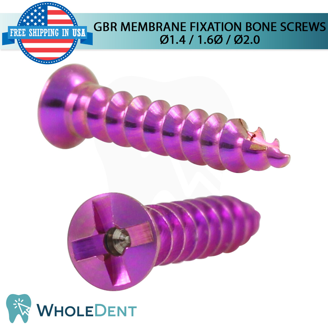 GBR Self Tapping Titanium Membrane Fixation Bon Screw Dental Im plant Sur gery