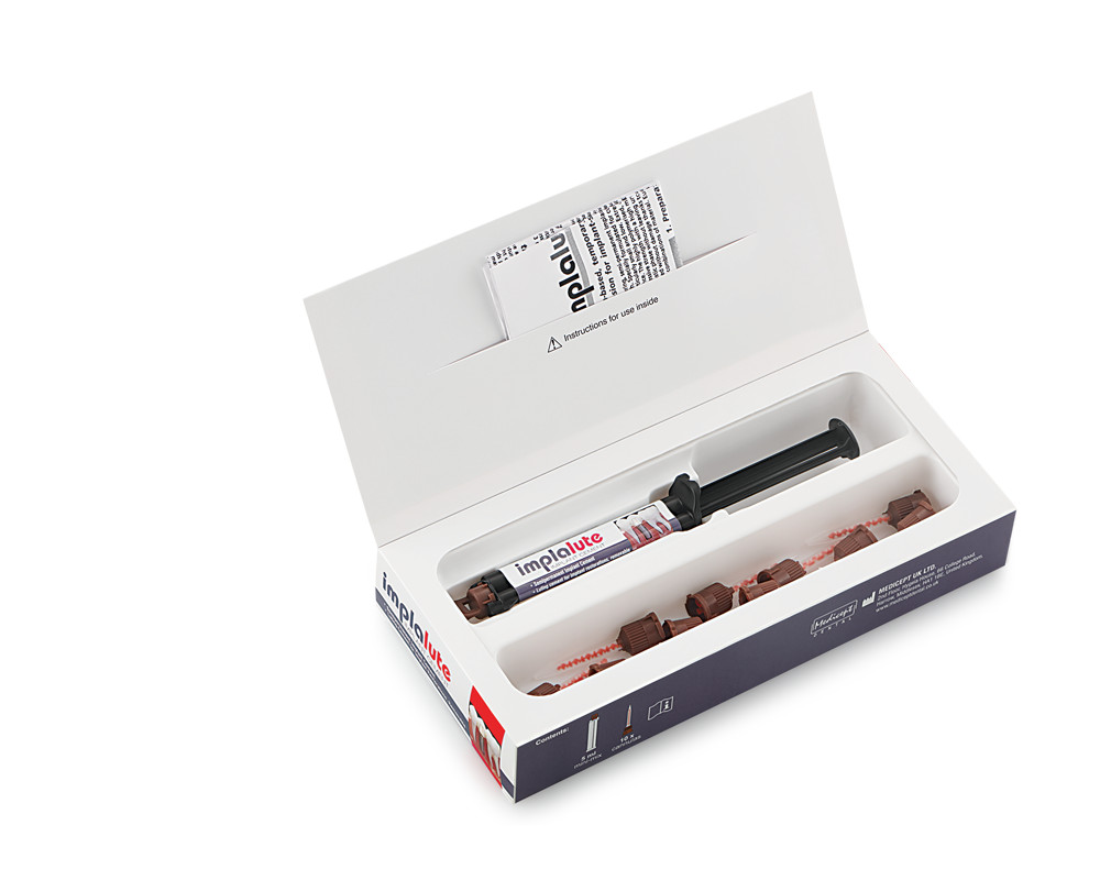 Medicept Implalute Semi Permanent Dental Implant Cement Automix 5ml – Free Ship
