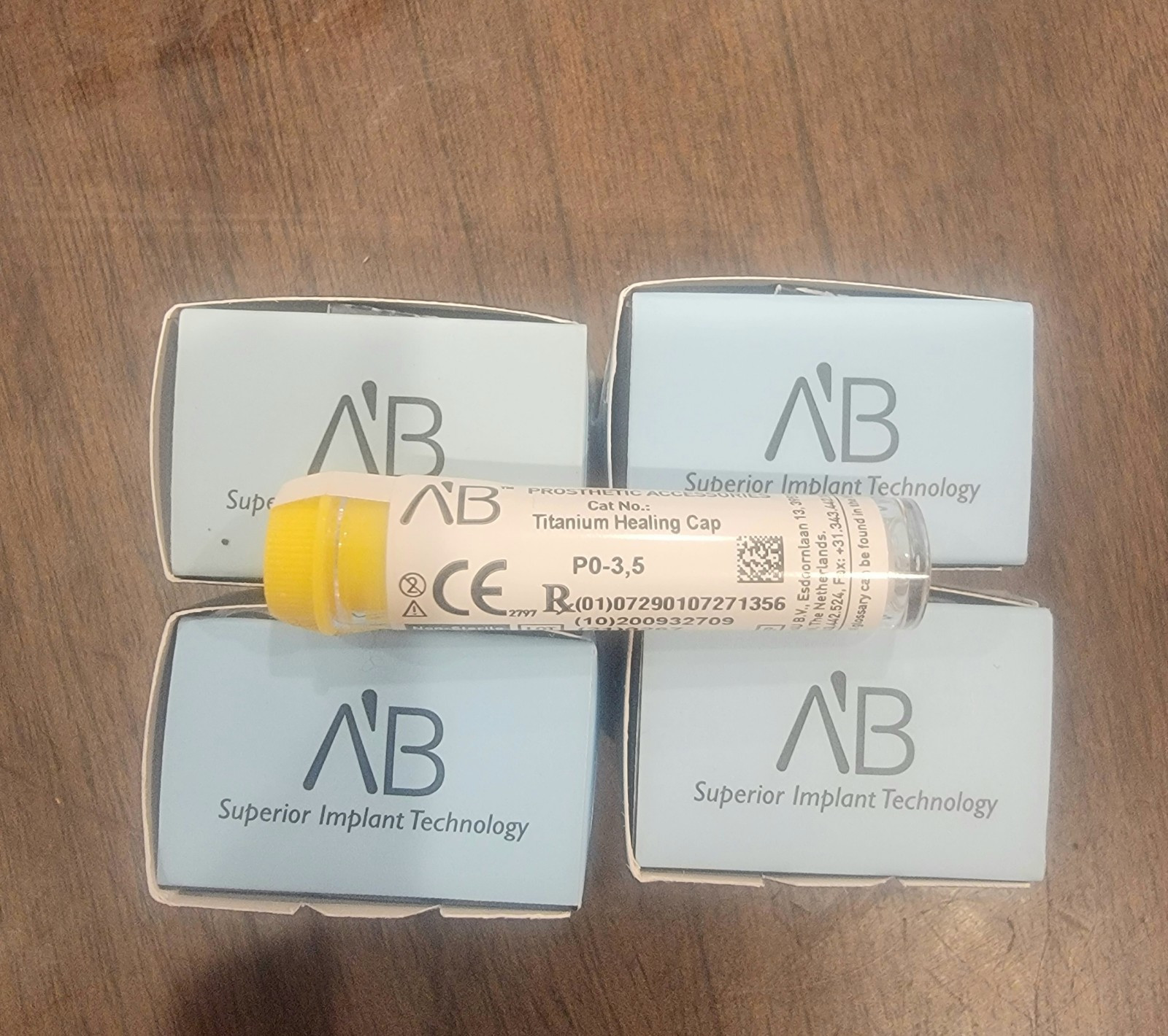 MIS A’B Implant [5 pieces ] Size 3.75, 4.2,5, 6 StandardConical Internal Hex Cap