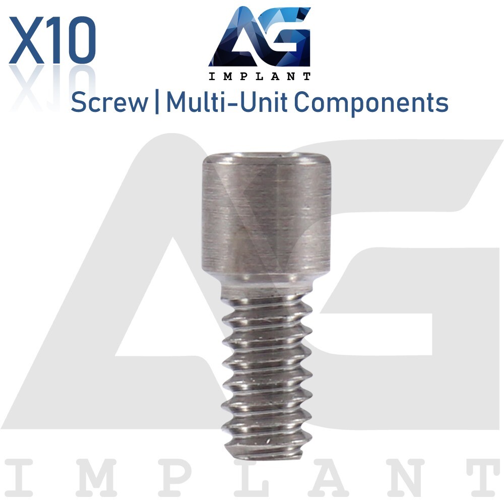 10 Screw For Multi Unit Prosthetic System Conical Connection 1.6mm