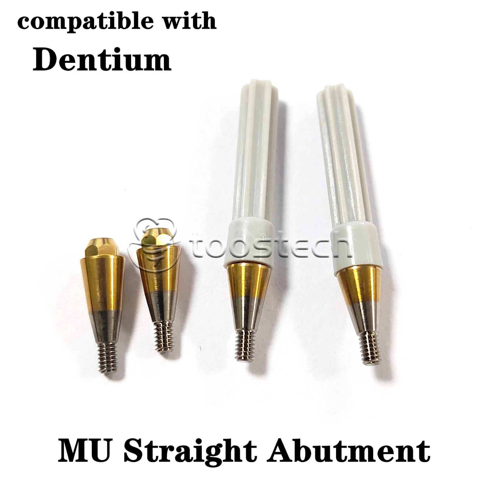 MU straight abutment compatible with Den-tium superline platform D4.5/D5.5