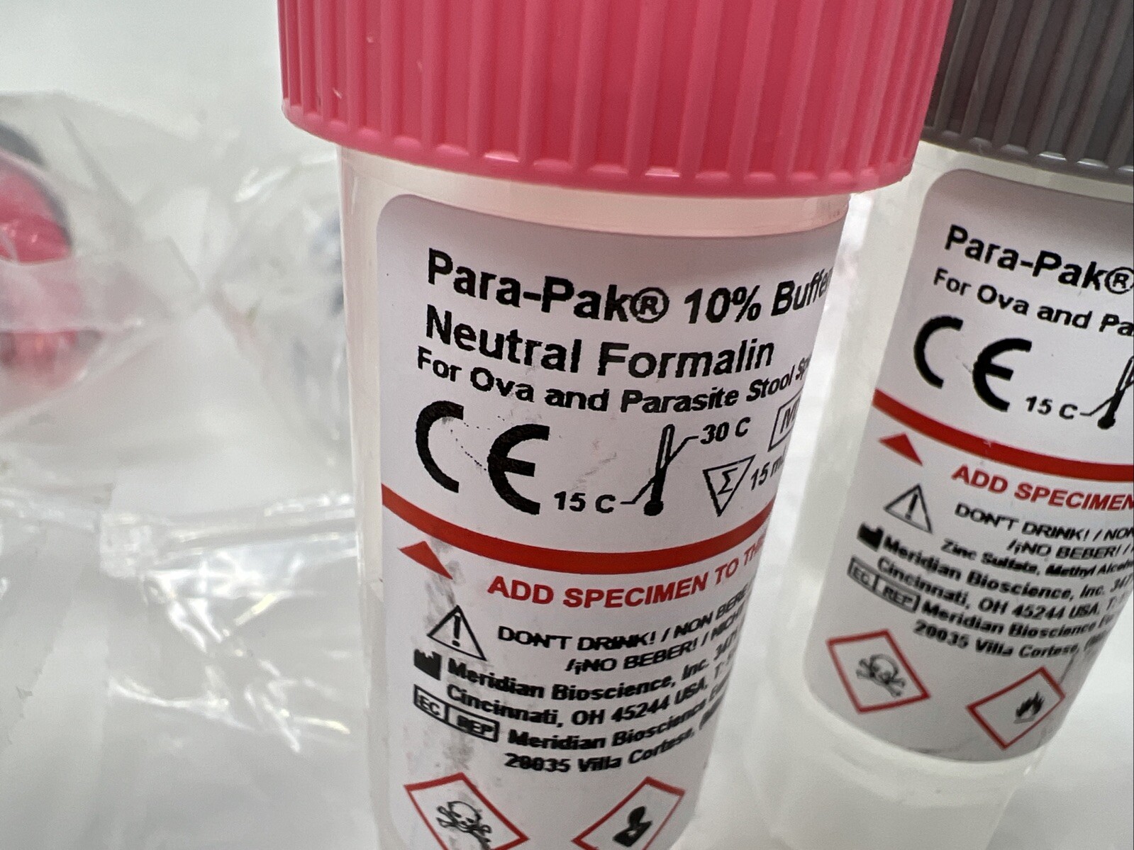 Meridian Diagnostics PARA-PAK ZN-PVA/FORMALIN, PK10 301012, Case of 10
