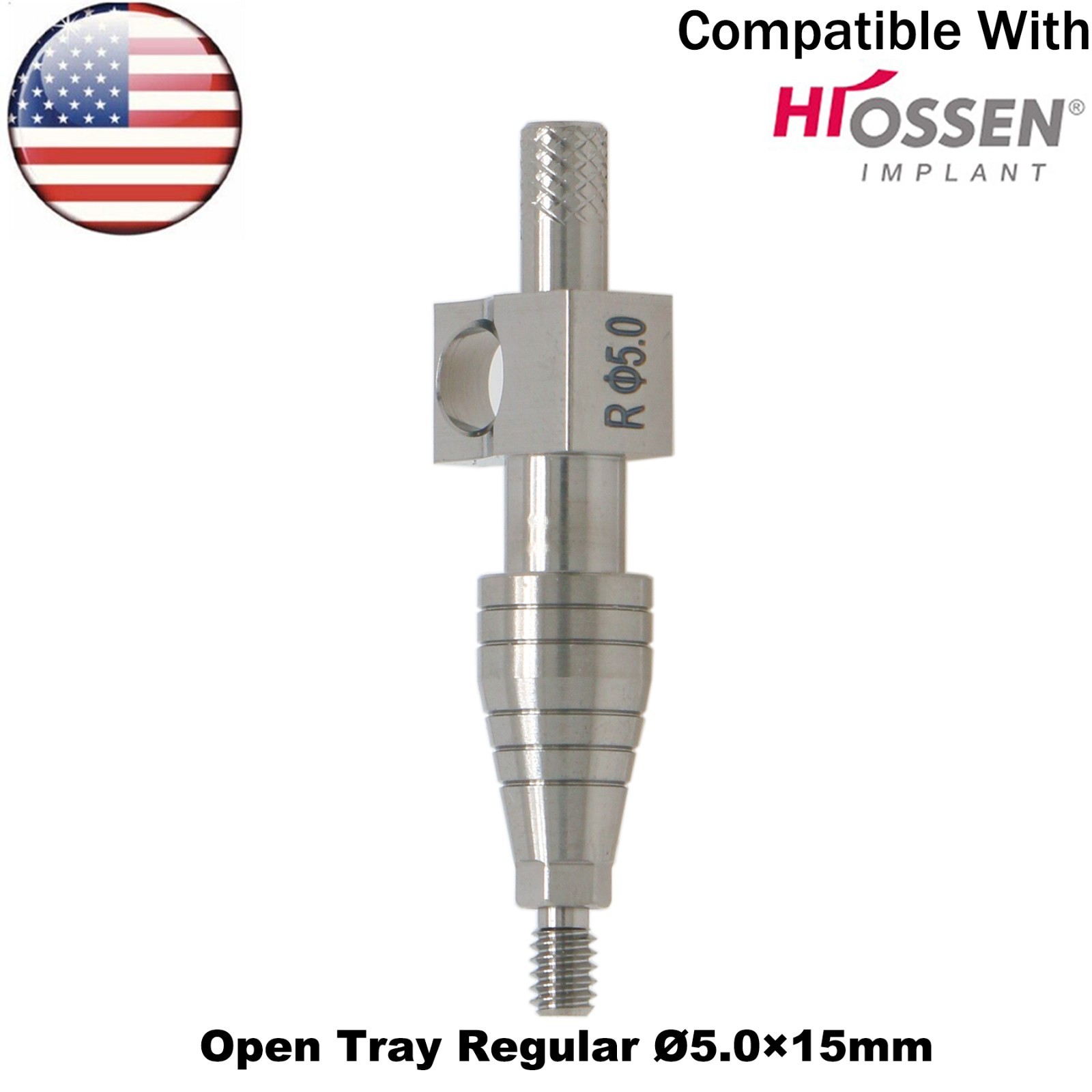 US Dental Transfer Impression Coping Open Tray Lab Analog Fits Hiossen Osstem