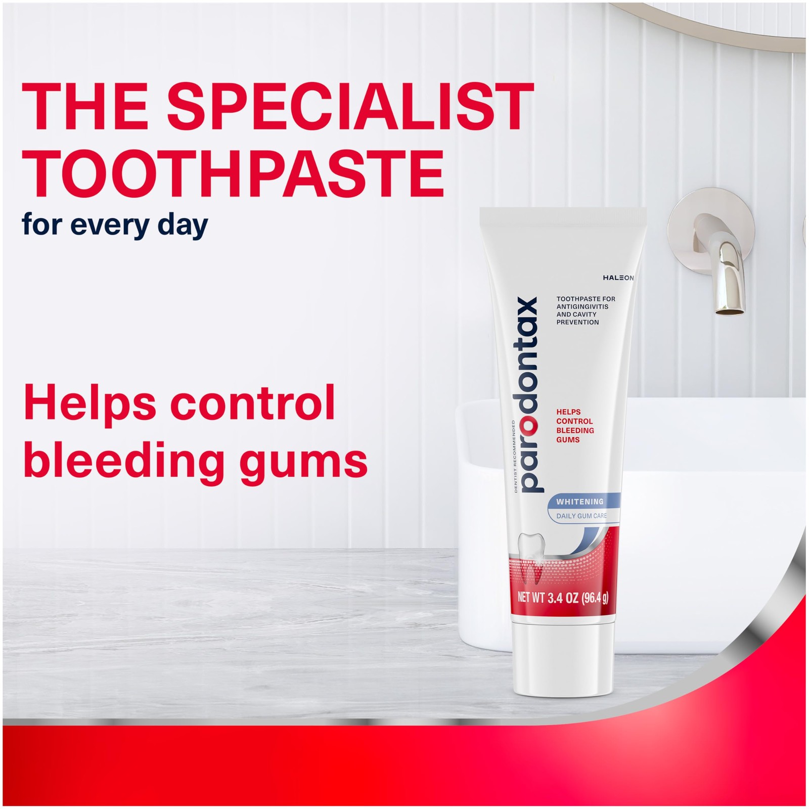 Parodontax Teeth Whitening Toothpaste To Help Bleeding Gums, Gum Toothpaste For
