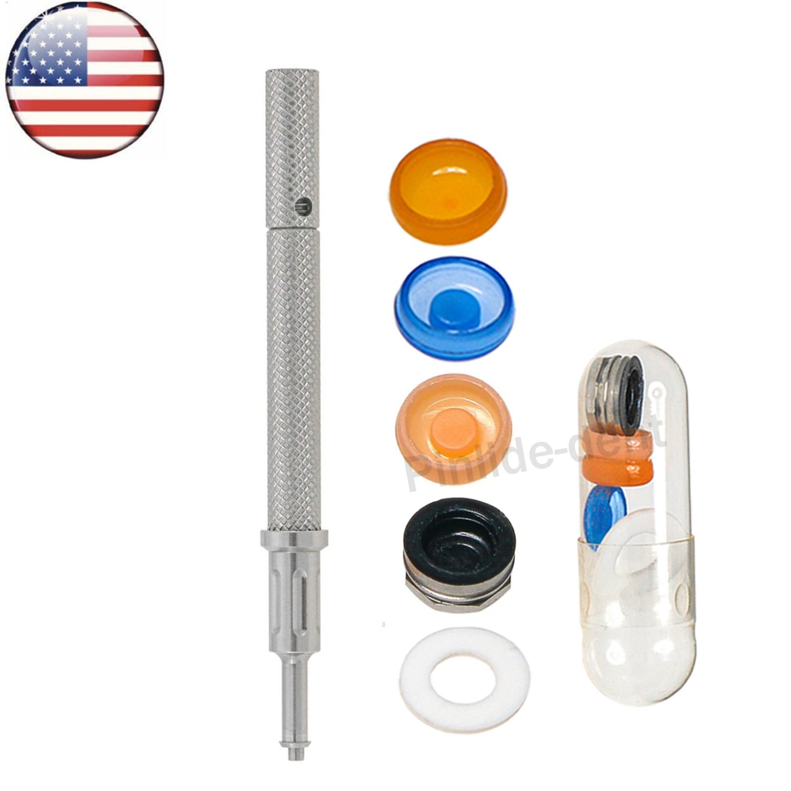 US Universal Implant Retention Caps Set Locat0r Core Insertion Extraction Tool