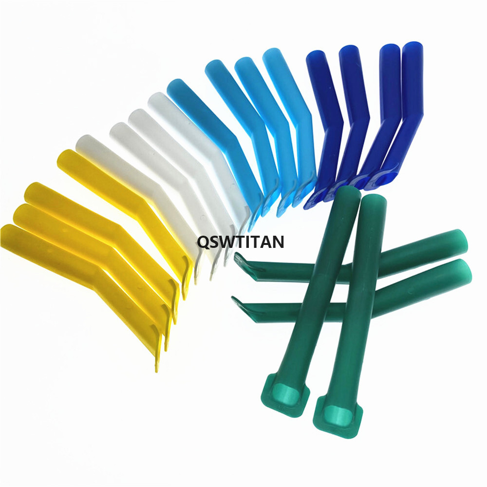 New Dental High Volume Suction Tips Duckbill Evacuation Tips 15mm