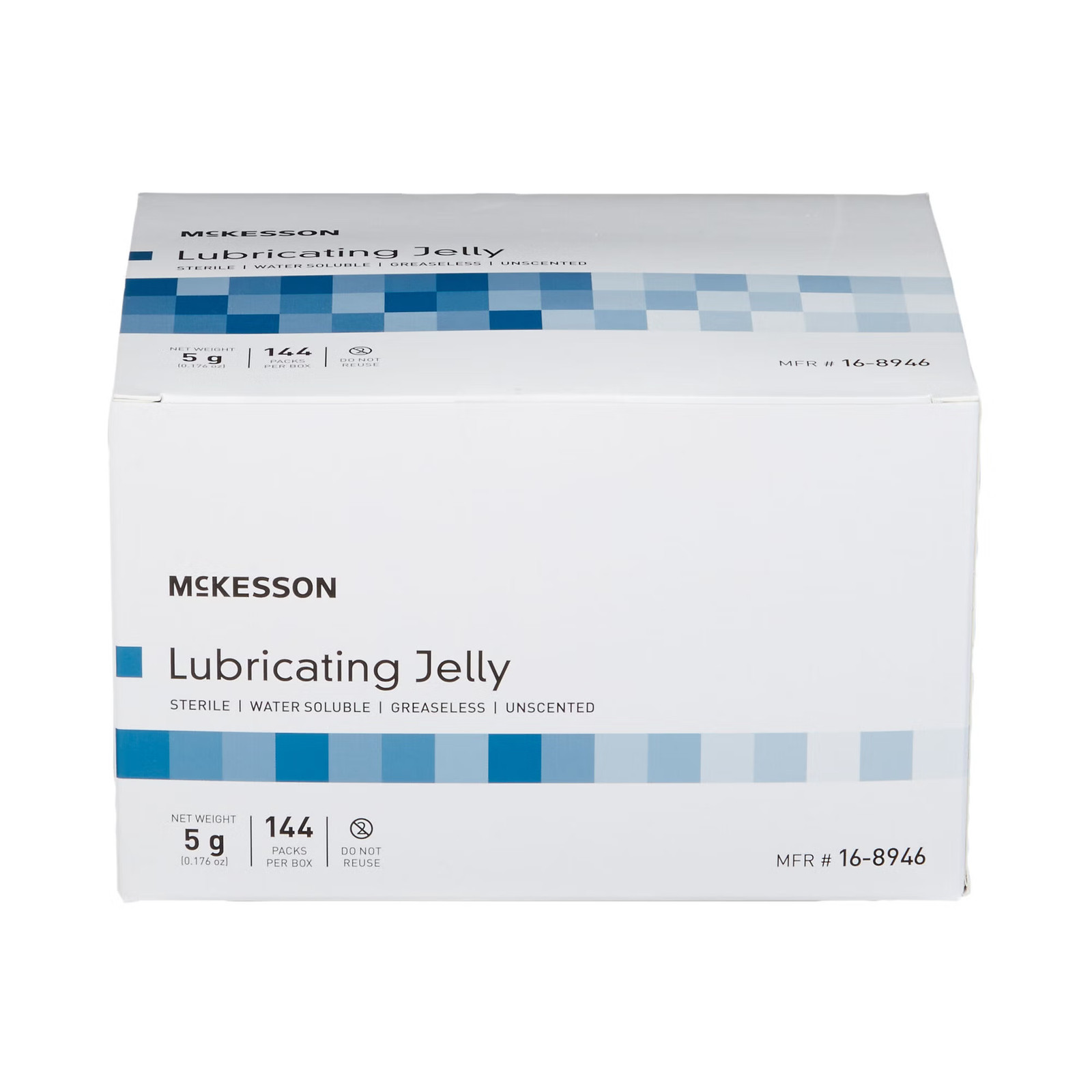 McKesson Lubricating Jelly Sterile 5 Gram Individual Packet 144 per Box 16-8946