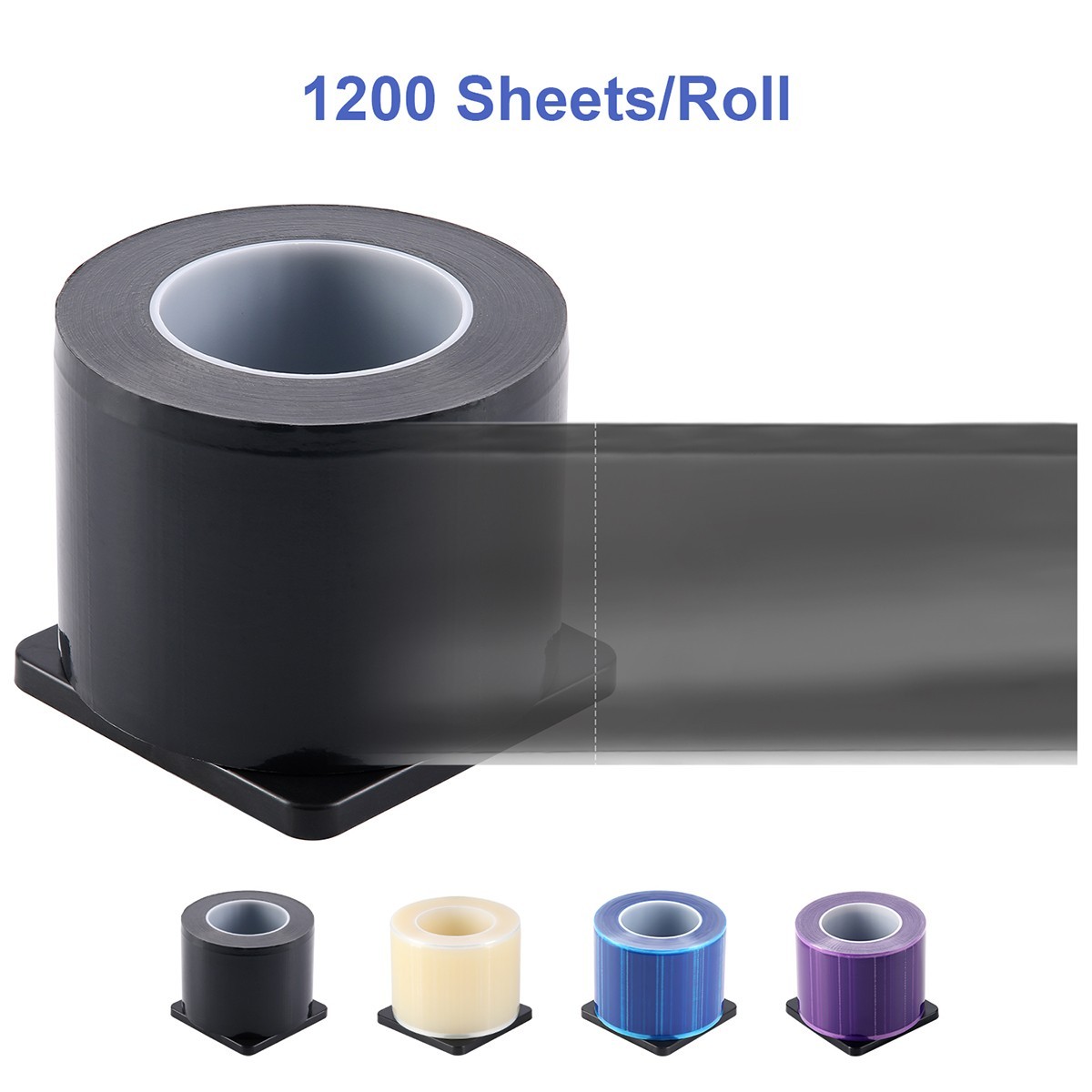 4″ x 6″ Medical Dental Barrier Film Tatoo Covers Taper Adhesive Roll 1200 Sheets