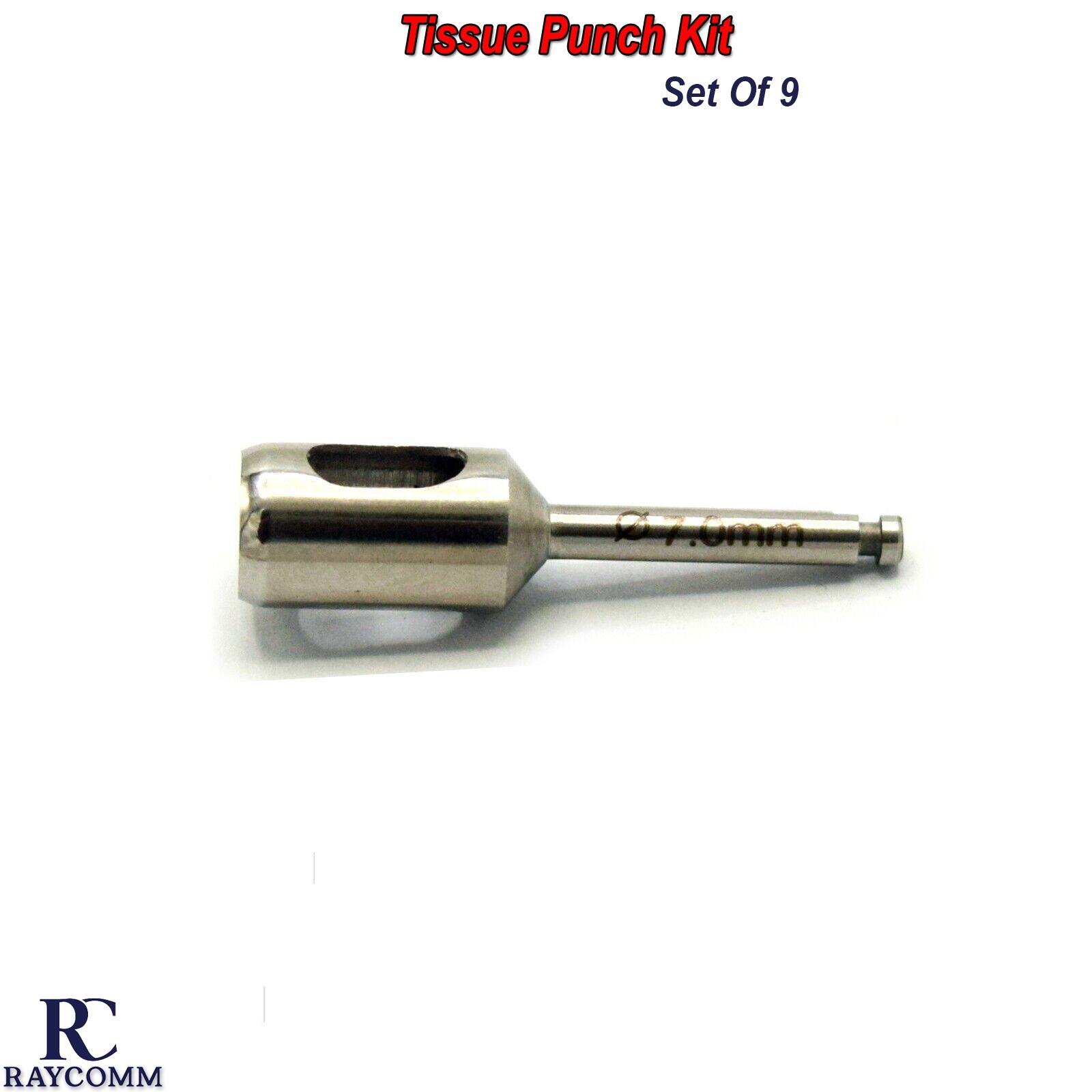 Dental Implant Tissue Punch Kit Set Of 9-PCS Surgical Surgery Instruments CE