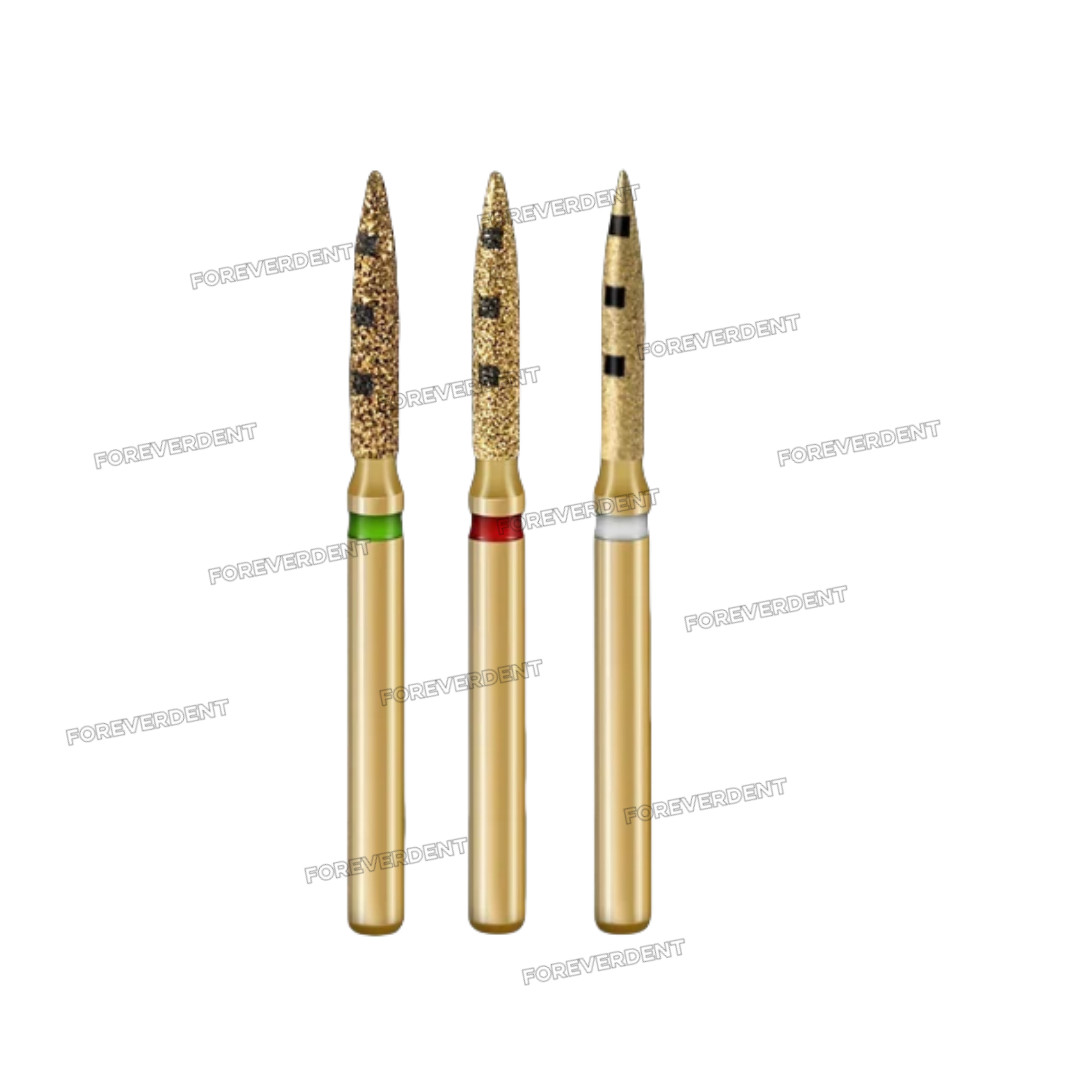 Dental BOPT Preperation Burs Vertical Diamond FG7906 Oriented Technique 6pcs/kit