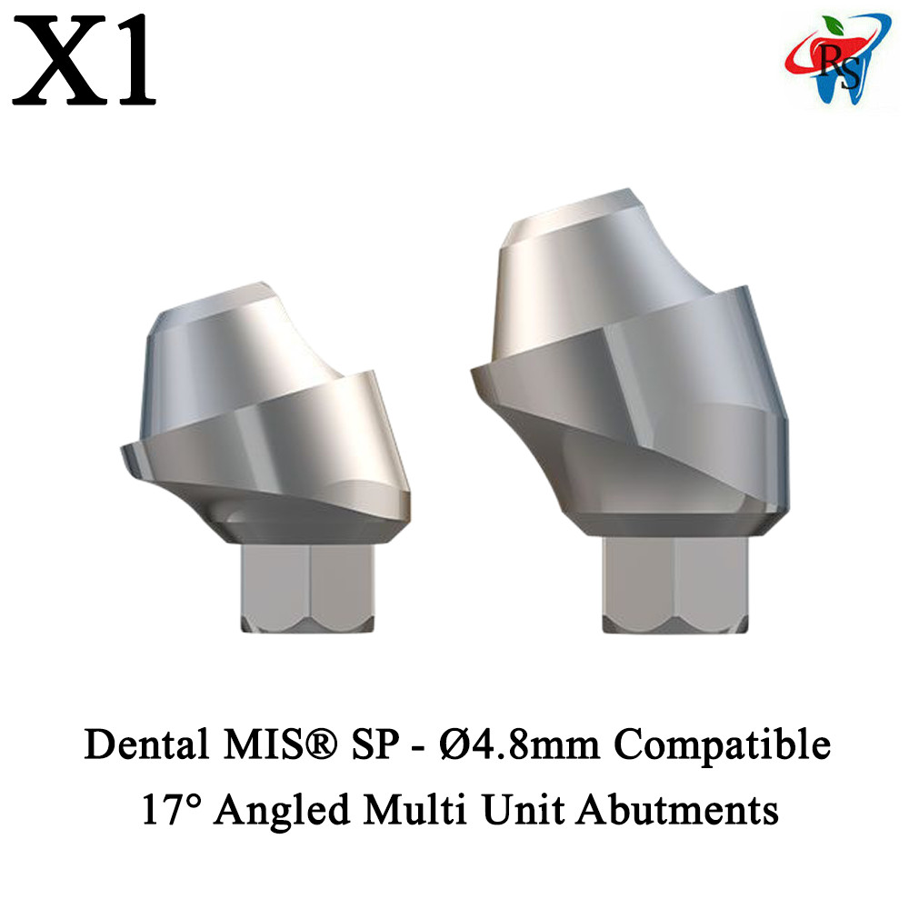 1x Dental MIS® Seven SP – Ø4.8mm Compatible 17° Angled Multi Unit Abutments