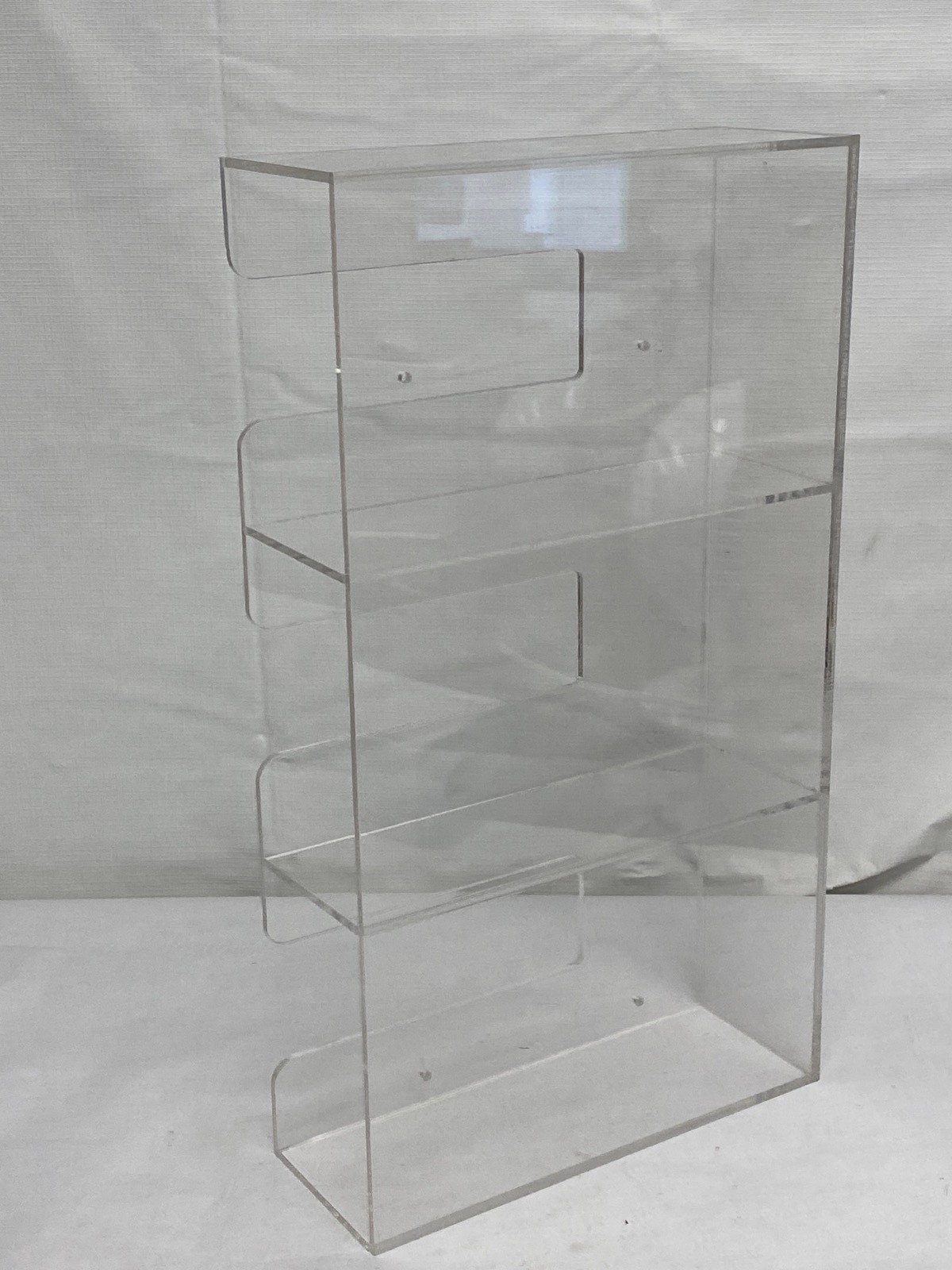 Lab Medical Acrylic 3-Compartment Holder Organizer Rack for Gloves Wipes Kleenex