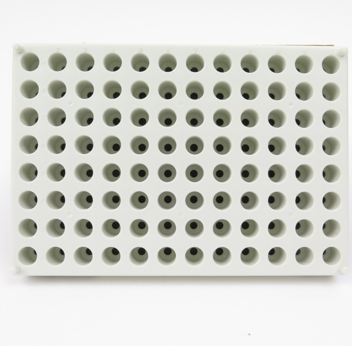 DWK Life Sciences Wheaton 985750 96-Position Polypropylene Vial Rack 9.5mm 5Pk