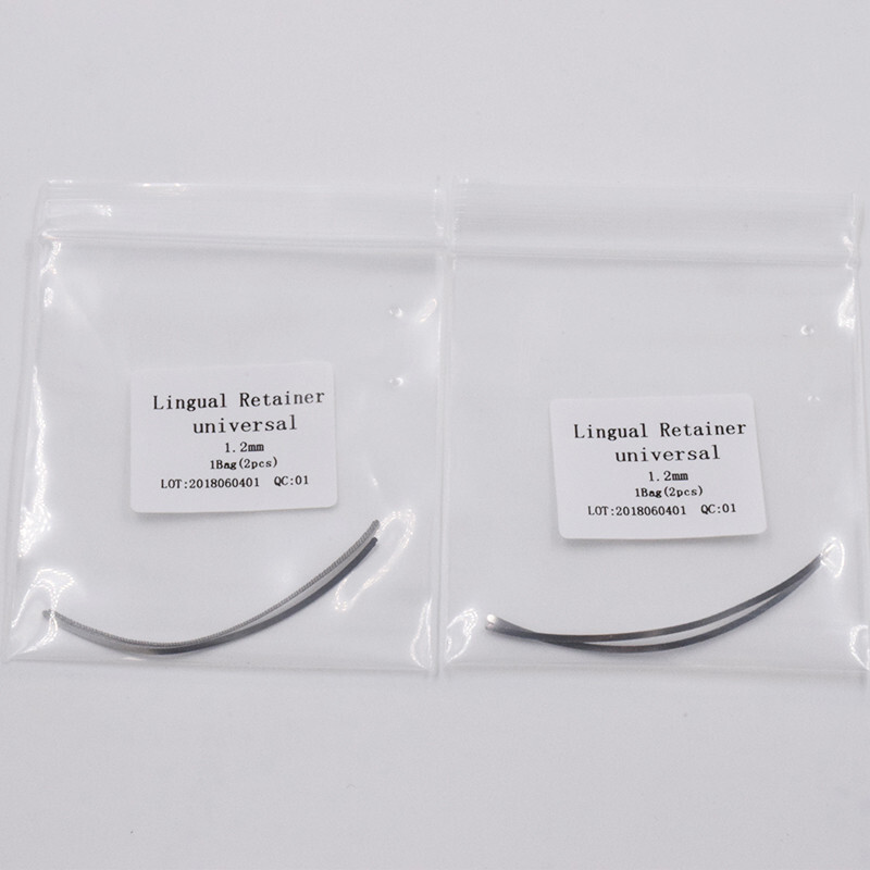 2 Pcs/Pack Dental Ortho Lingual Retainer Universal 1.2mm/2.0mm Splints Mesh Base