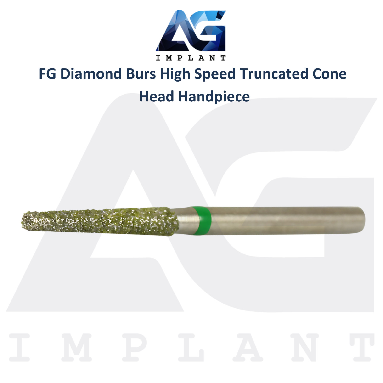 Dental FG Diamond Burs High Speed Truncated Cone Head Handpiece Stainless Steel