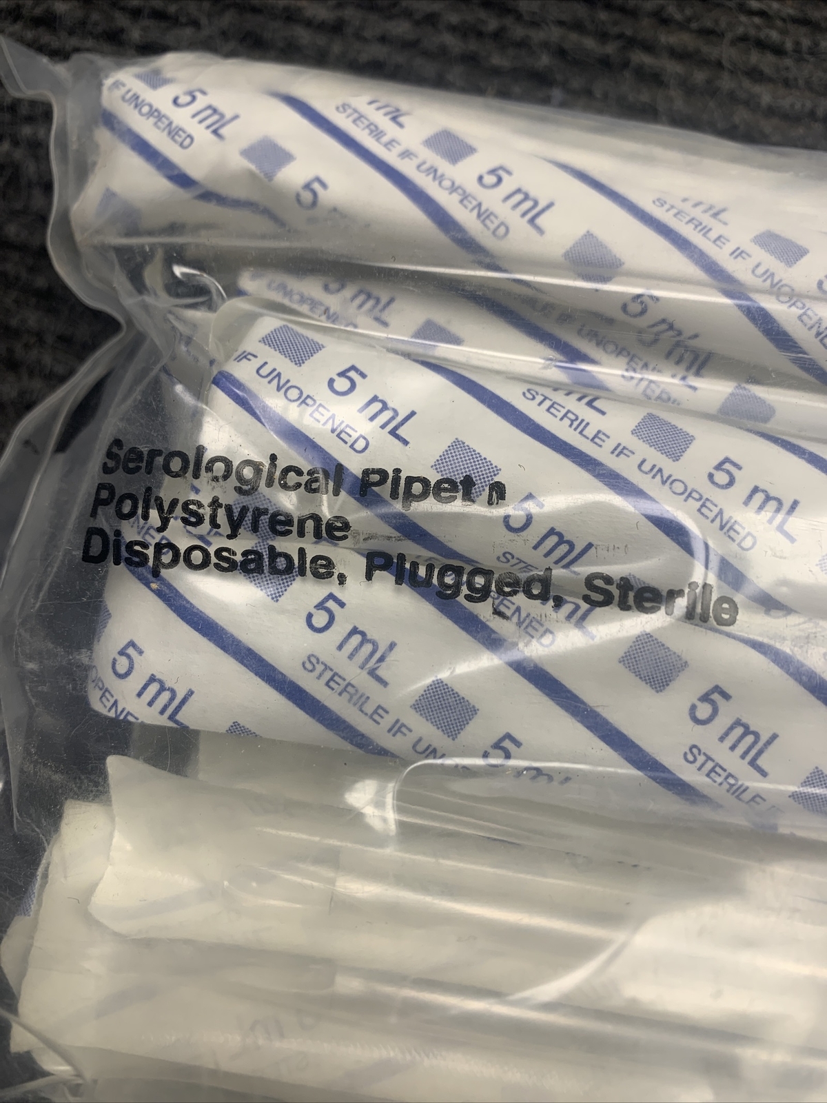 New Lot of 45 KIMBLE 5ML Plastic Pipets 56970-5