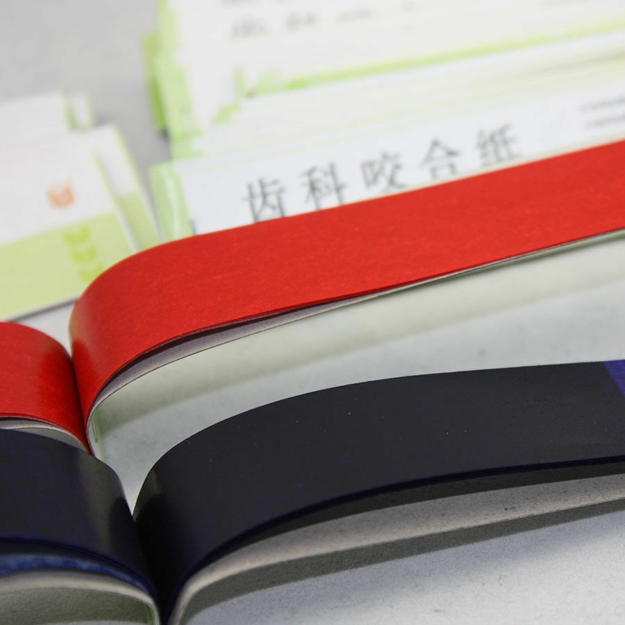 Dental Articulating Papers Double Sided Strips Red/Blue Thin/Think Bite Paper