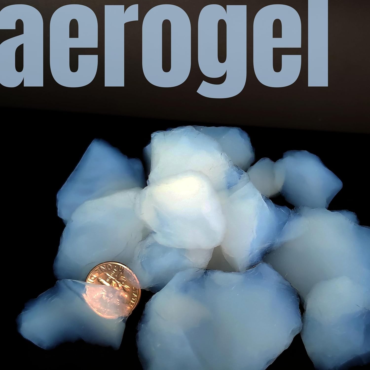 50ml Aerogel Blocks Silica Aerogel Particles Size 5-50mm Frozen Smoke NASA High-