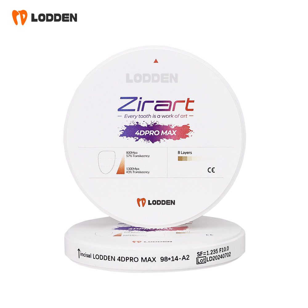 Dental Zirconia Blocks CADCAM System 4D PRO MAX Multilayer Ceramic Disk 8 Layers