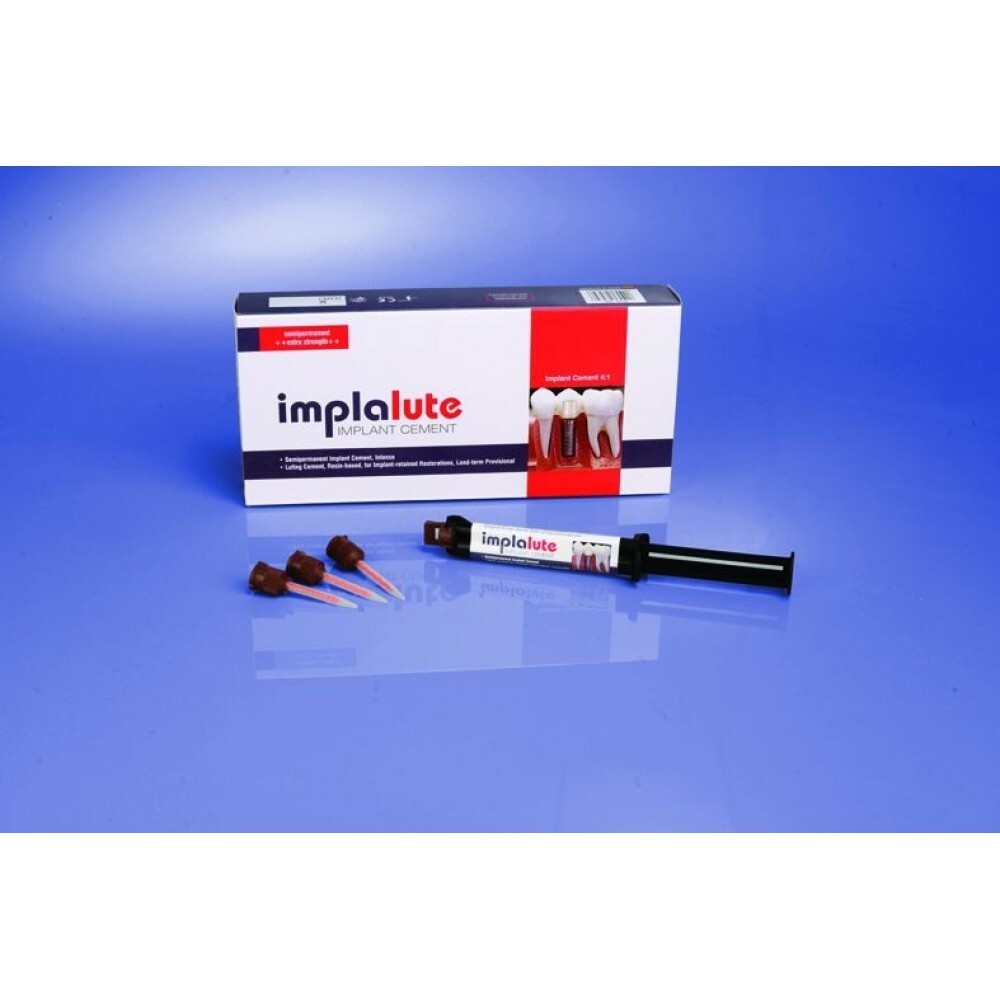 Medicept Implalute Semi Permanent Dental Implant Cement Automix Syr 5ml