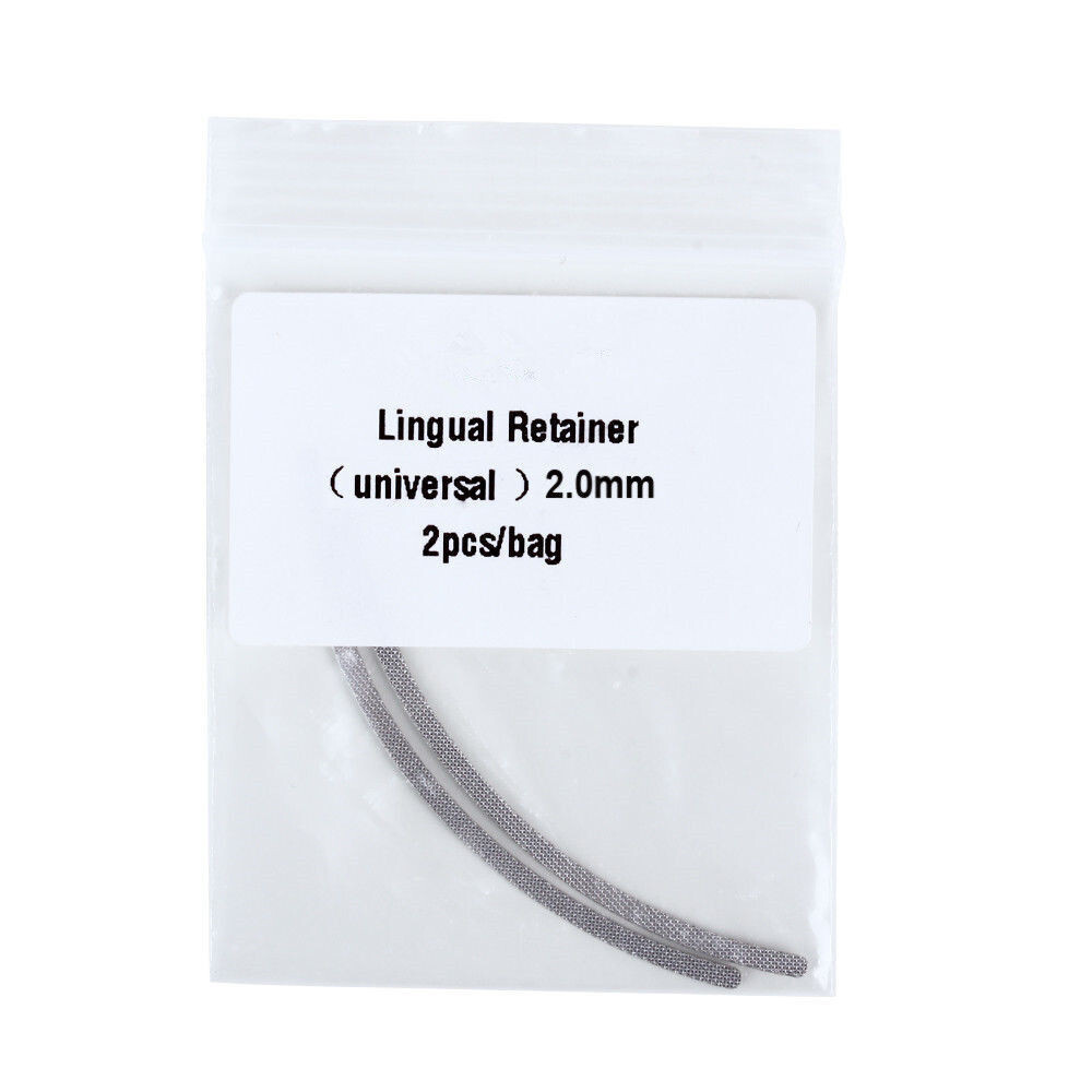 2 Pcs/Pack Dental Ortho Lingual Retainer Universal 1.2mm/2.0mm Splints Mesh Base