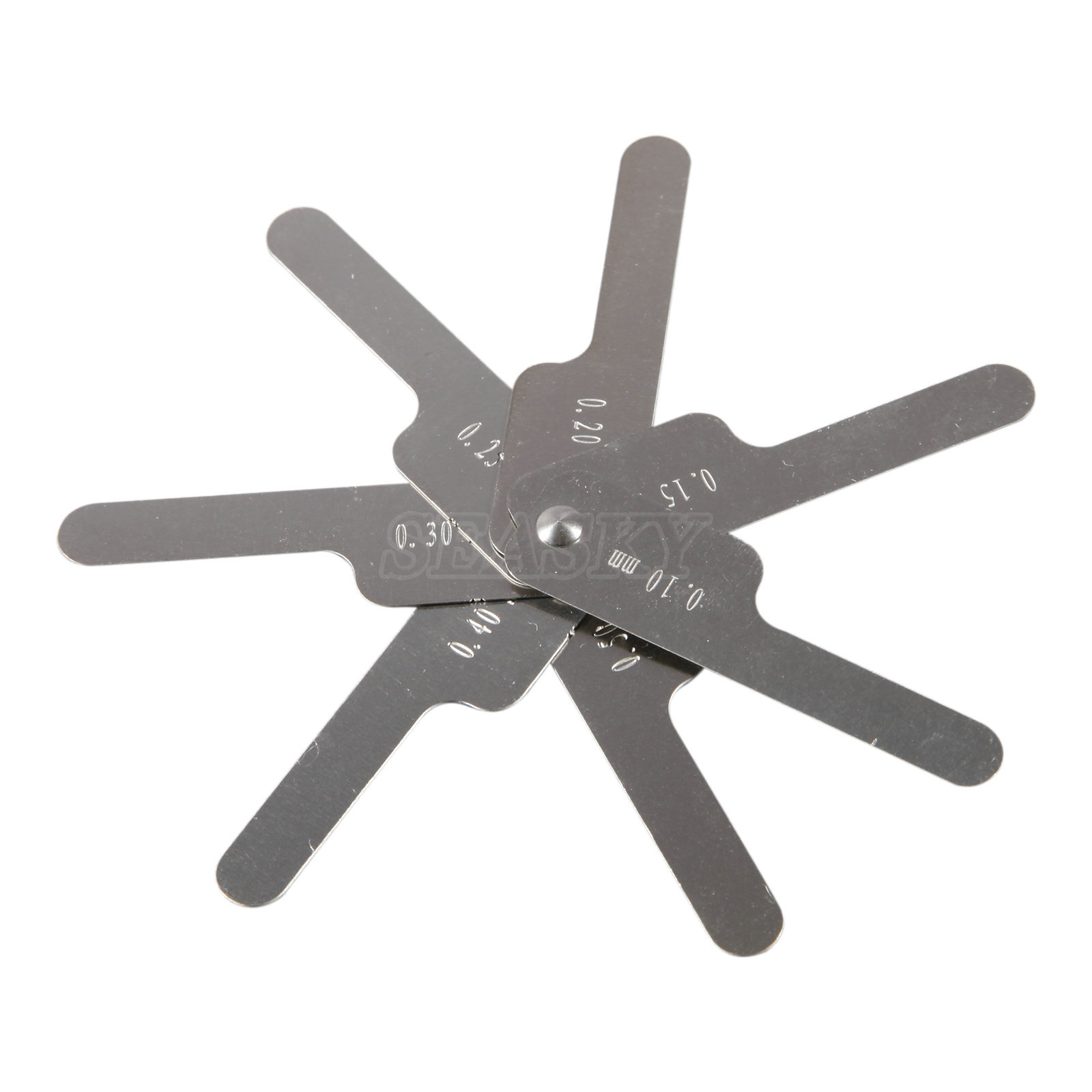 7 pcs Dental Ortho Interproximal Ruler Reduction IPR Gauge Reciprocating 0.1-0.5