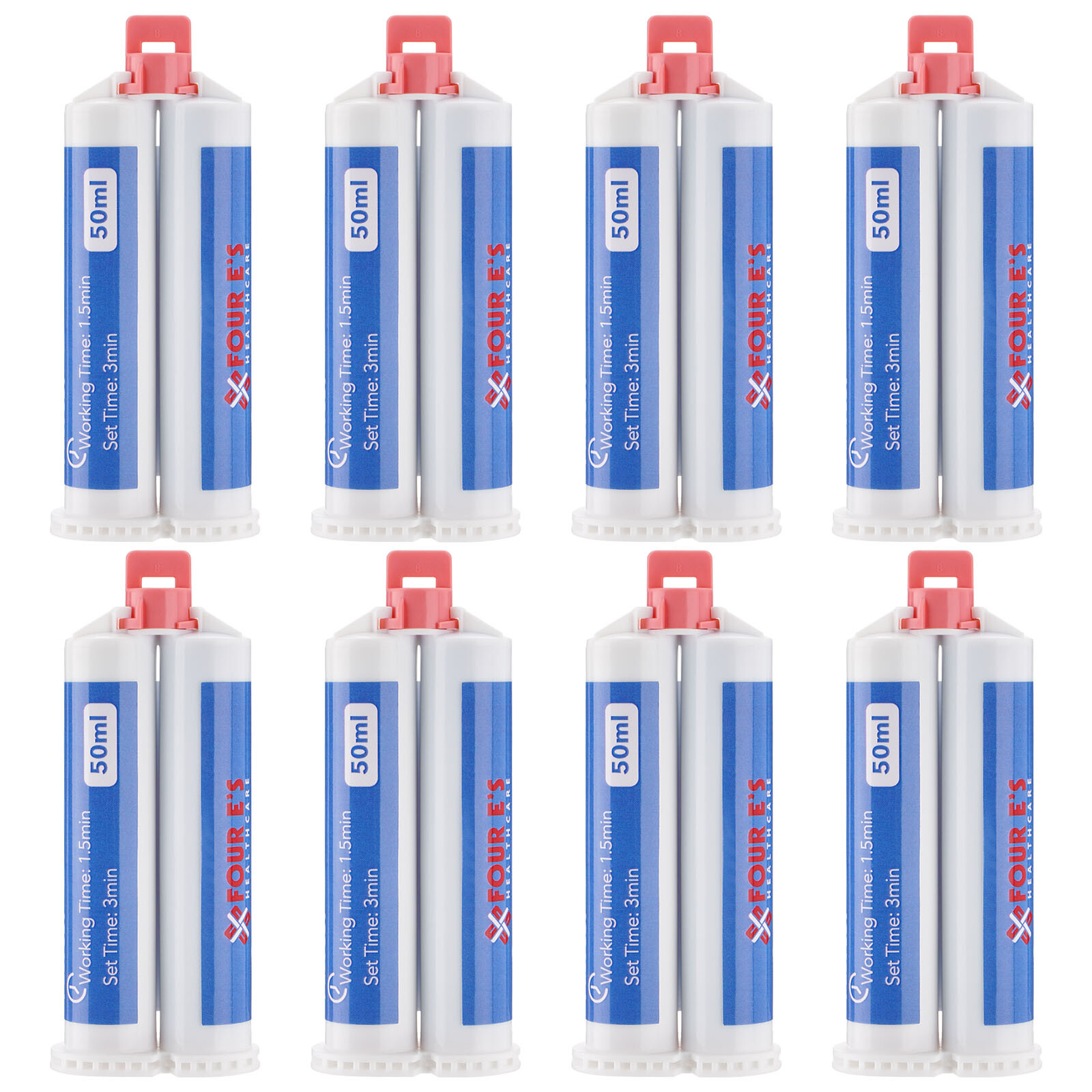 8Pcs Dental Impression Material Heavy Body Fast Rapid Set VPS 50 ml Cartridges