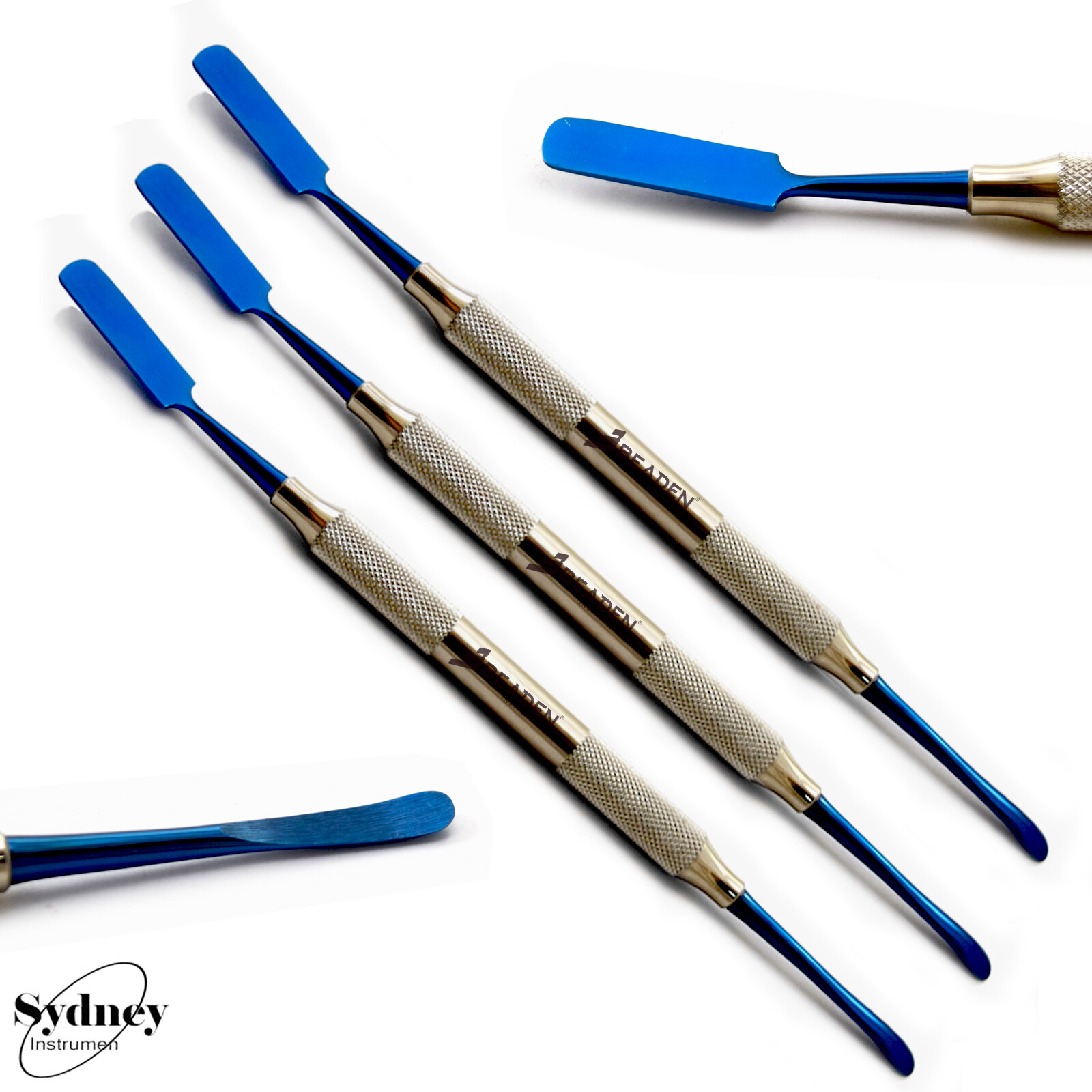 Dental Implant Surgery Instruments Pritchard Periosteal Elevator Blue Titanium