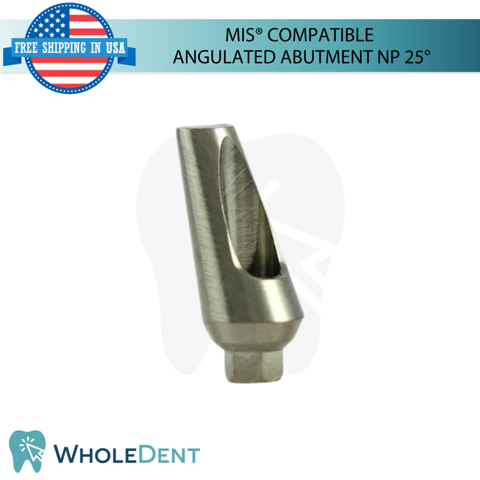 10x Angulated Dental Prosthetic 25° NP MIS® Compatible 9.0mm Int Hex 2.10mm