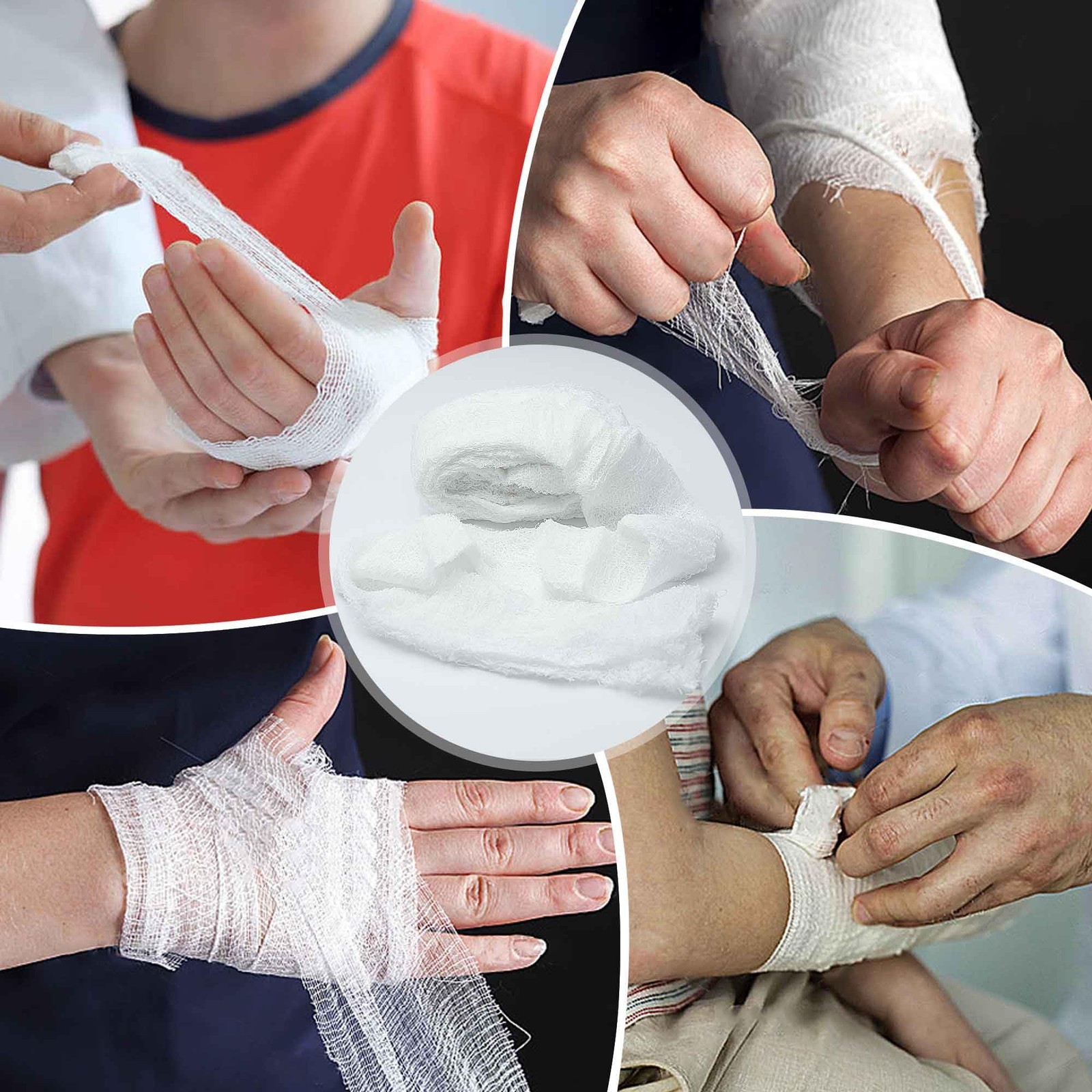 Sterile Compressed Gauze for Wound Packing, Emergency 4.5 x 4.1, White