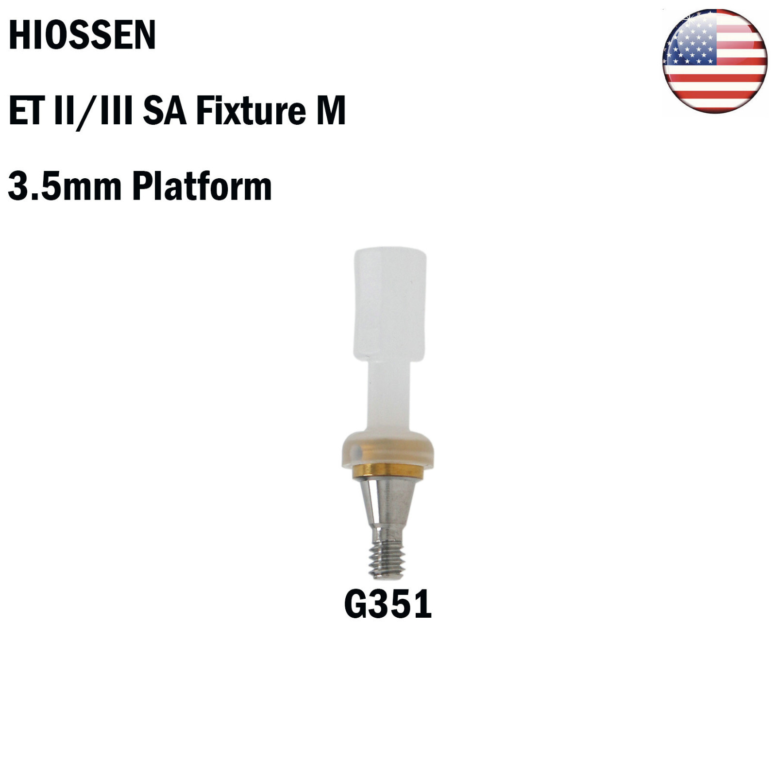 US Dental Hiossen Mini/Regular Attachment Abutment & Overdenture Male Caps Kits