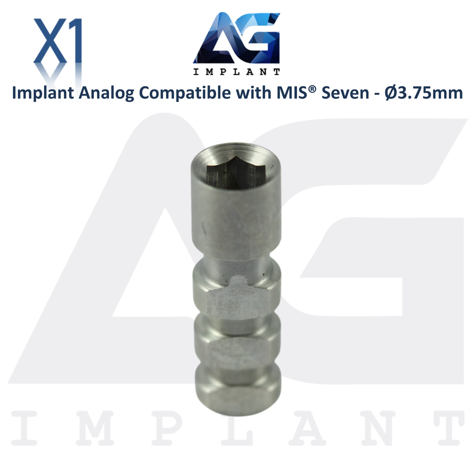 Dental Fixture Analog Int Hex System 2.45mm MIS® Seven Compatible Ø3.75mm