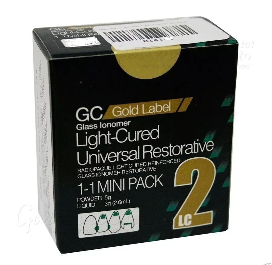 GC Fuji II LC Mini Light Cured High Fluoride Release Glass Ionomer Cement US STK