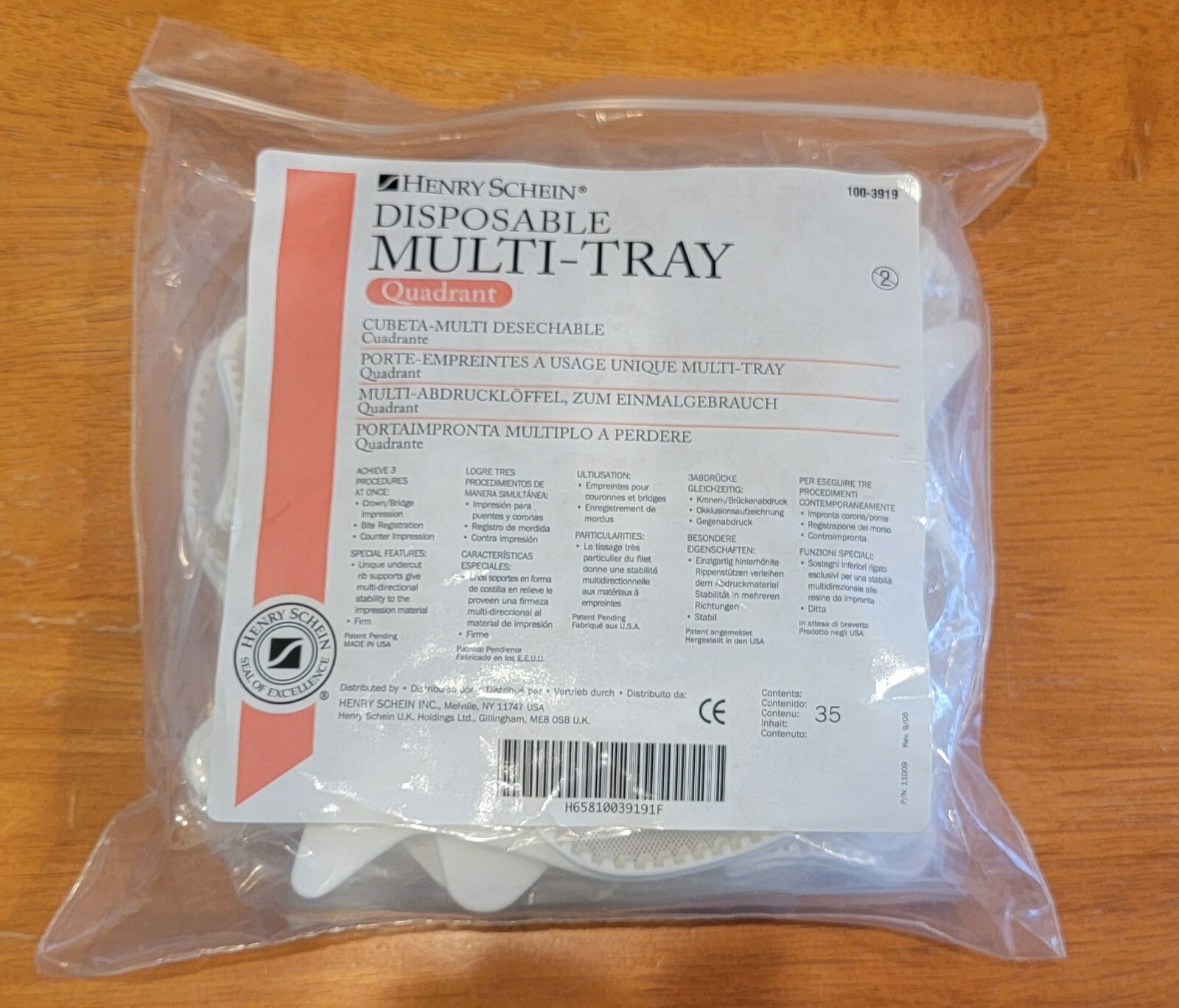 HSI Multi-Tray Quadrant Bite Trays 35/Bg