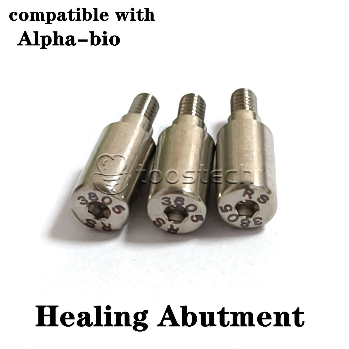 Dental Healing abutment compatible with Alpha-BIO platform D3.8/D5.5