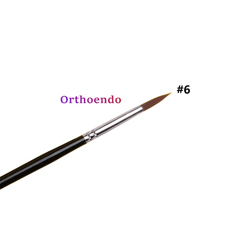 6pc/Kit Dental Composite Resin Brush Pens Adhesive Porcelain Teeth Pen ,1/10 Kit