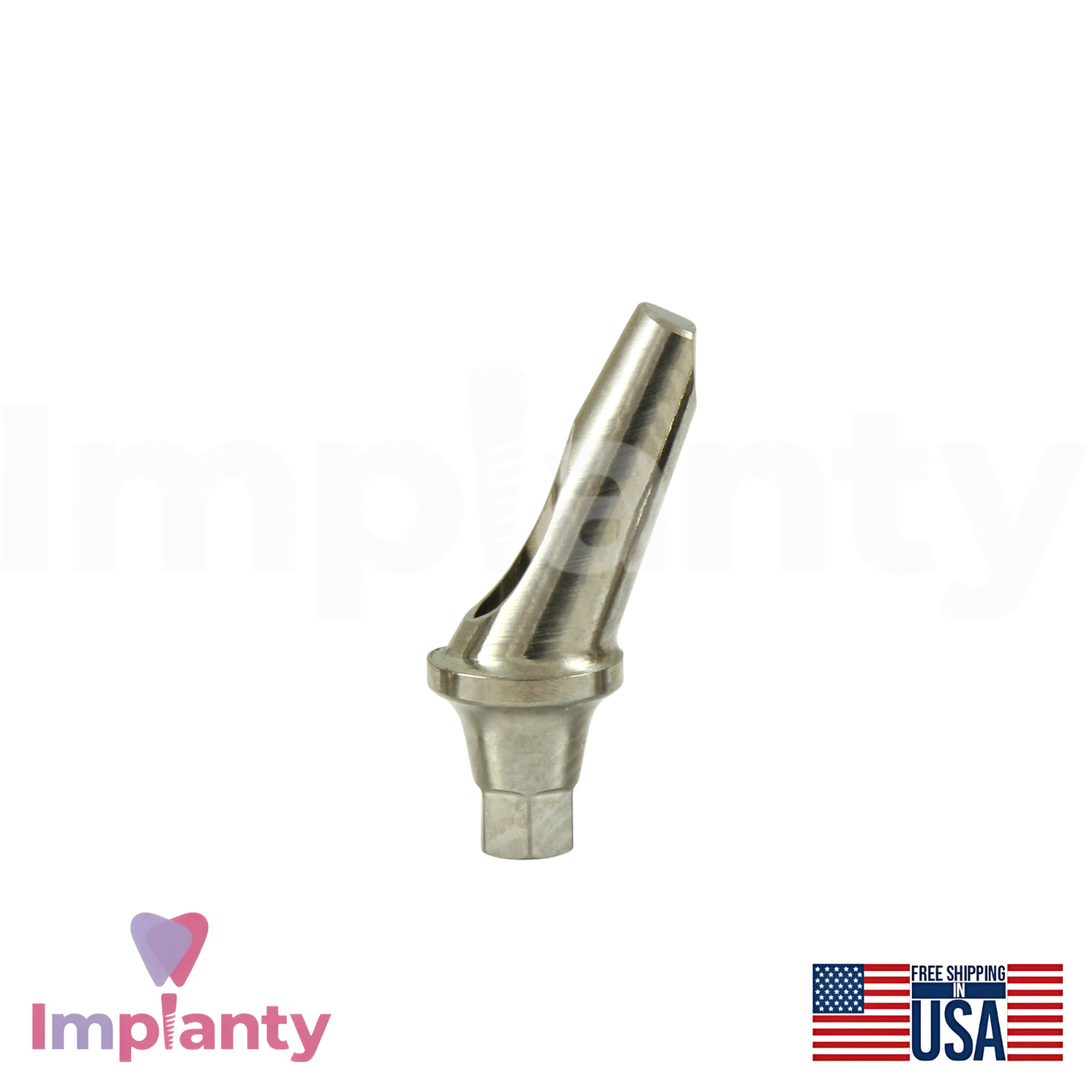 0sstemTS Compatible Mini Platform Angled Anatomic Dental Prosthetic 25°