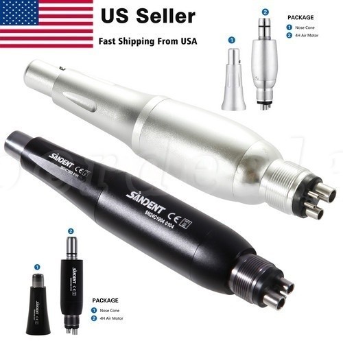 360° Swivel Dental Hygiene Prophy Handpiece Air Motor 4Hole 4:1 Nose Cone Angles