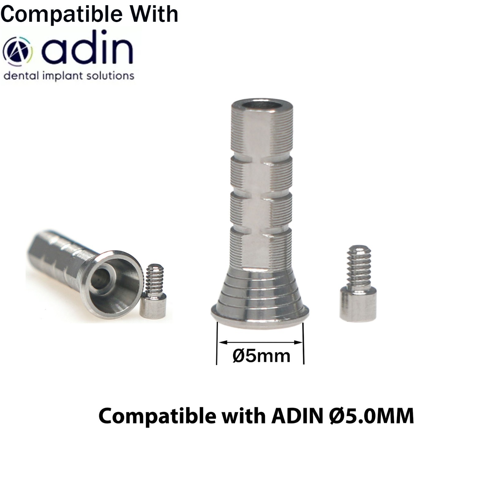 Dental Multi-unit Abutment Temporary Cylinder Fits Hiossen/Nobel/Adin/ITI