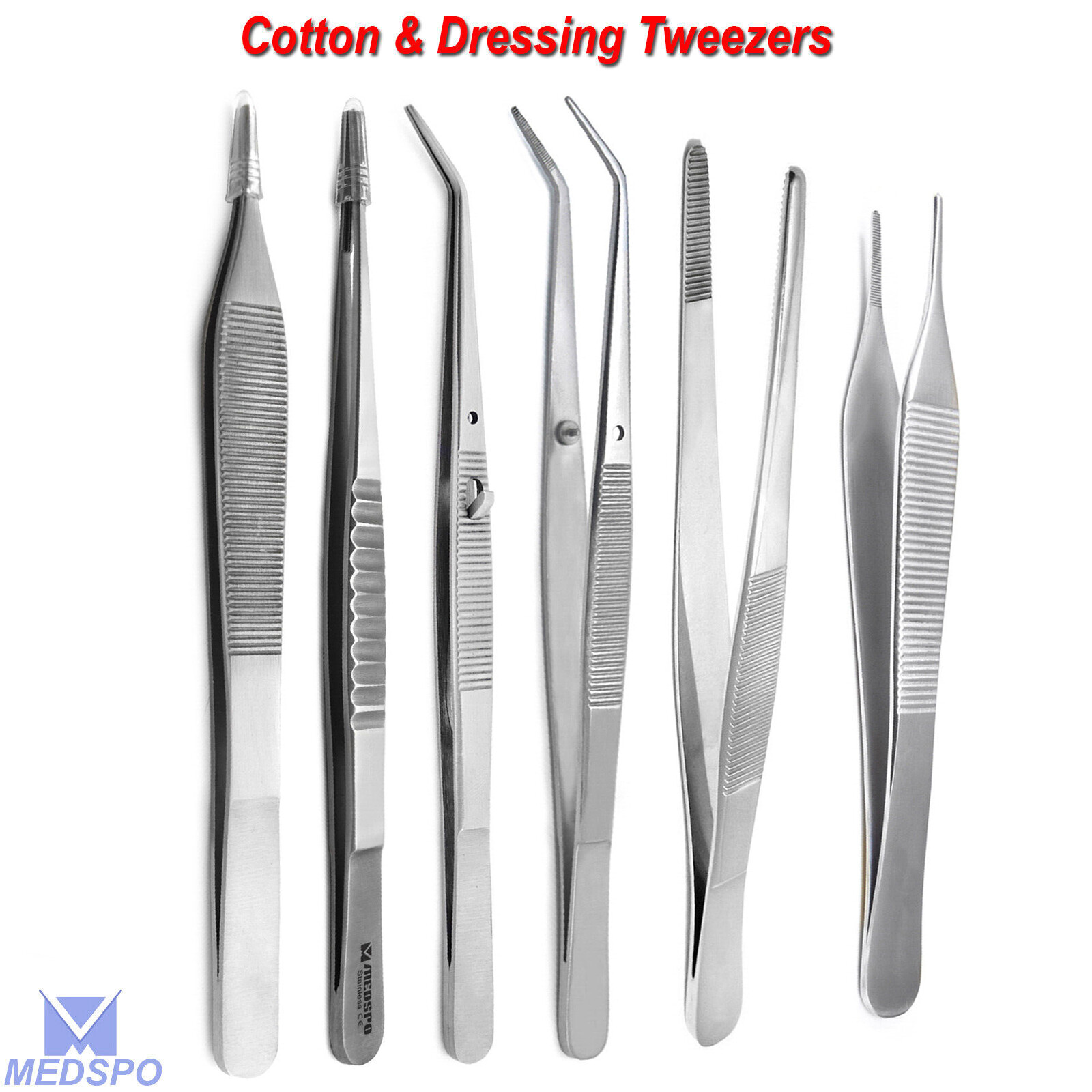 Surgical Cotton Dressing Nursing Thumb Forceps Medical Tweezers Dental Tools CE