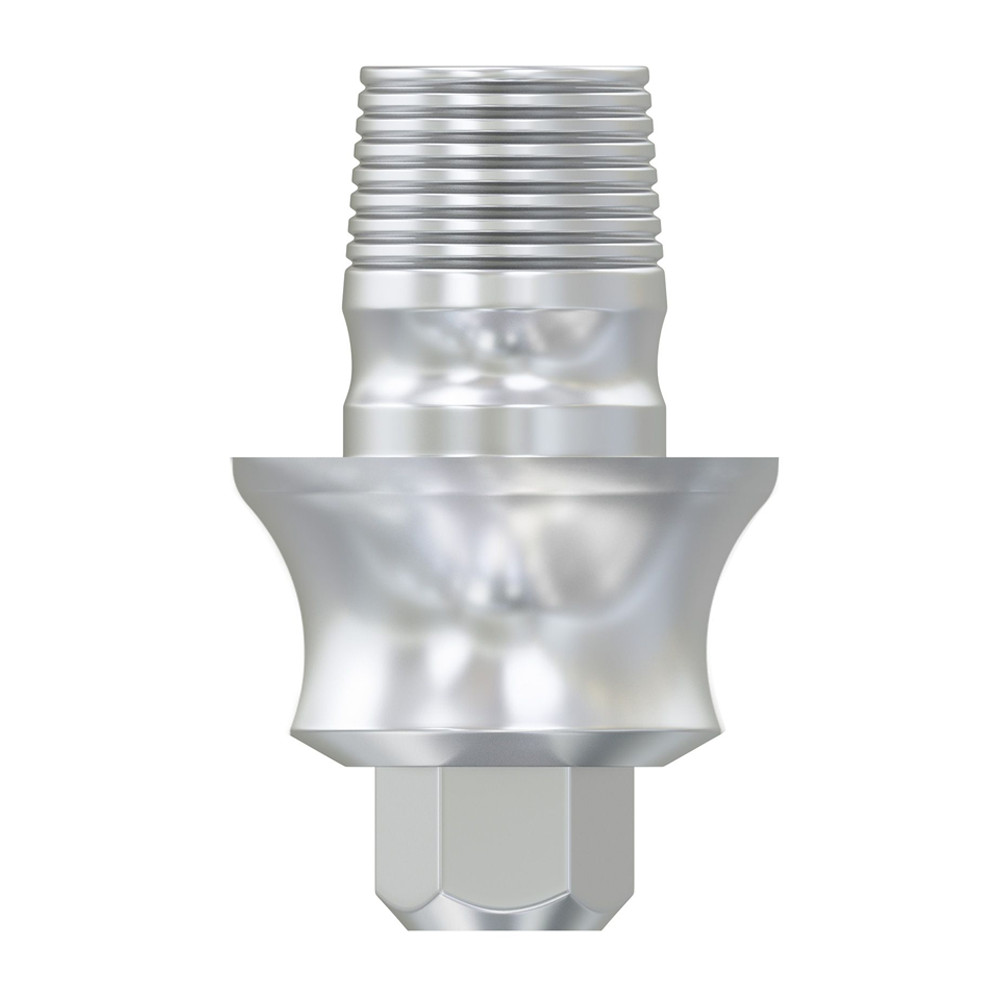 10pcs Dental Anti-Rotational Ti Base Compatible With MIS Wide Platform 4.5mm