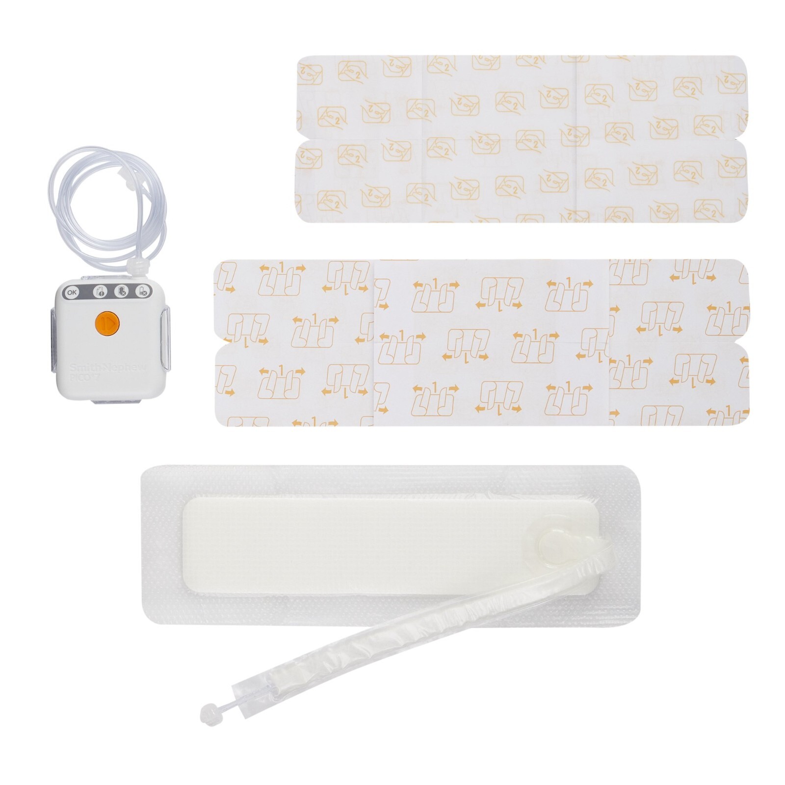 *3-Boxes* Smith & Nephew Pico 7 Wound Therapy 3.9″ x 11.8″ System 66022003