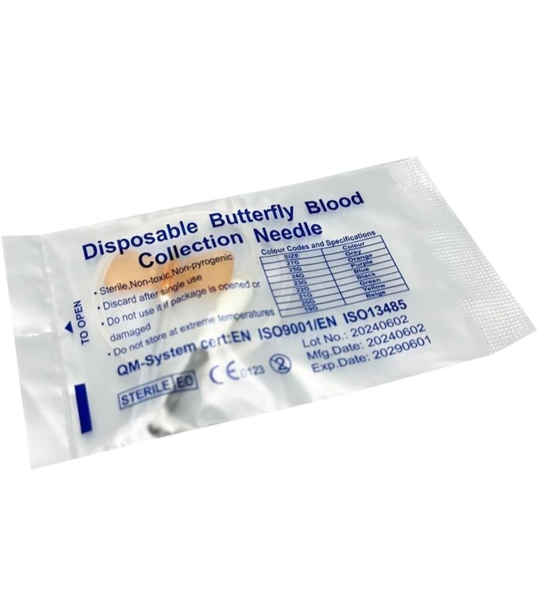 Veterinary Butterfly Needles 25G (50pcs) – NEW/SEALED USA