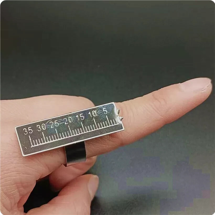 10Pc Dental instrument Aluminium Alloy Dentistry Ring Ruler Root Canal Measuring