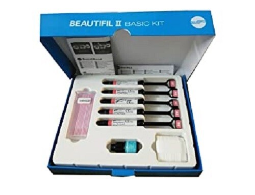 Dental BEAUTIFIL 2 Fluoride Release Restorativ Kit -5 Composite + BeautiBond 6ml