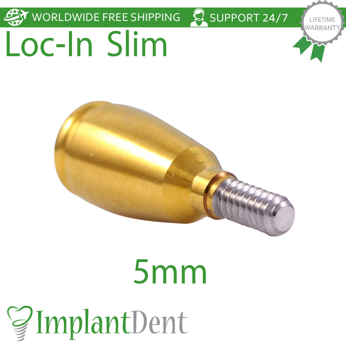 Slim Platform Lokator Attachment Silicone Caps Kit Dental Fixture Int Hex Lab