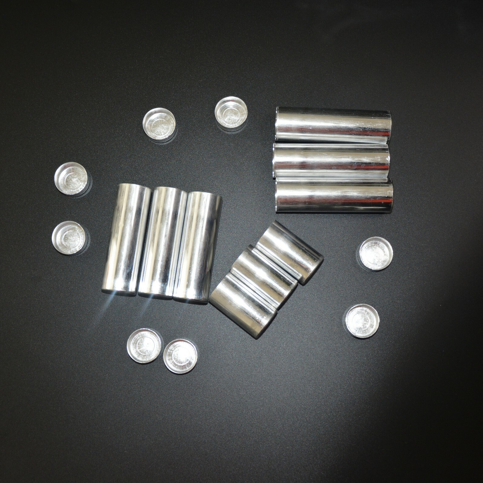100Pcs 25.5mm Dental Empty Aluminum Tubes Cartridges for Making Flexible Denture