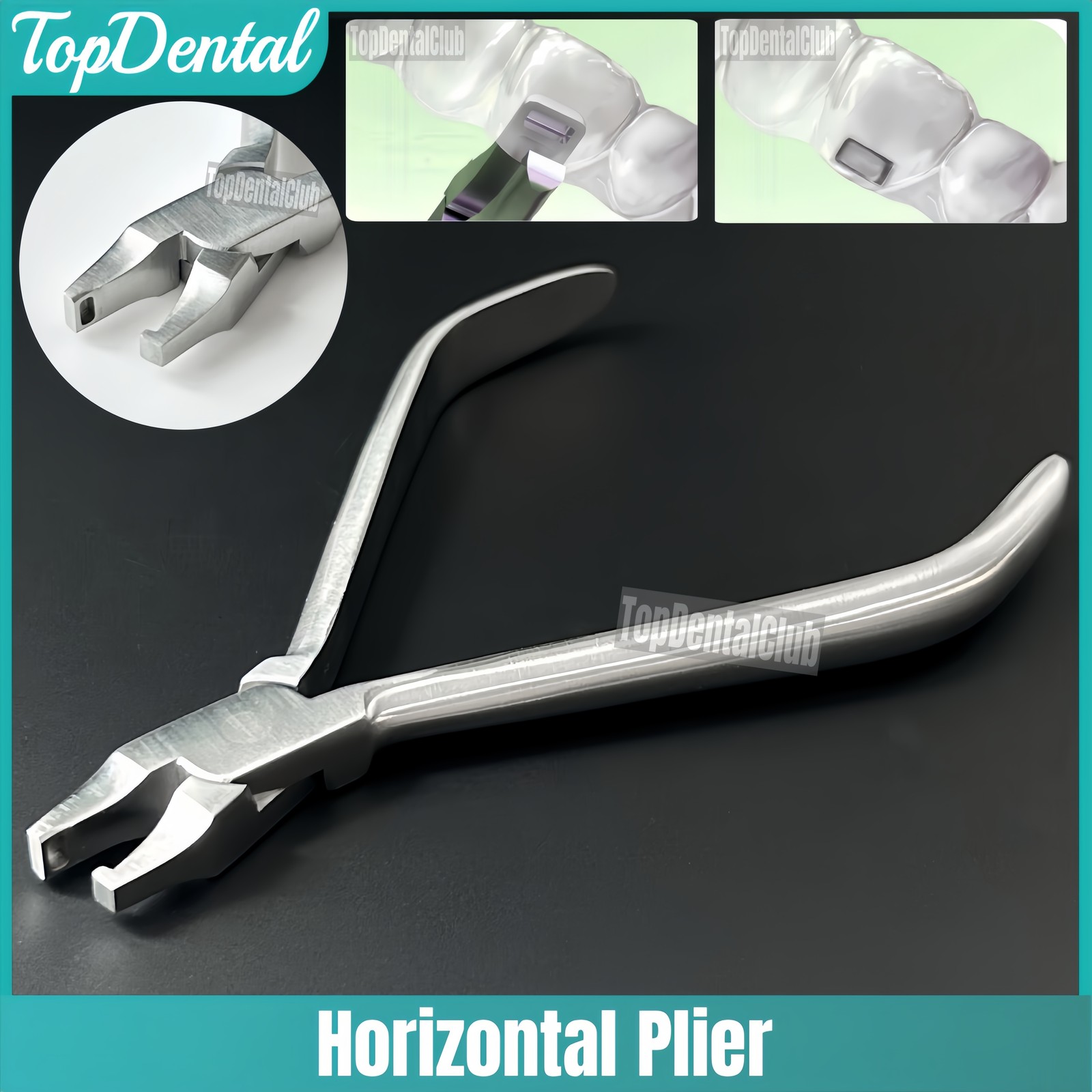 Dental Horizontal Plier Aligner Braces Invisible Retainer Thermal Ortho Plier